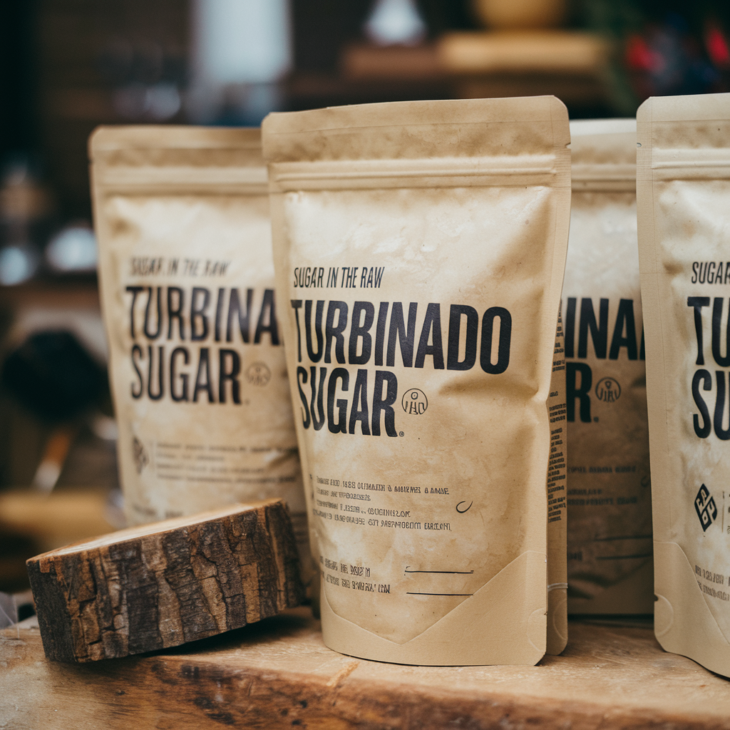 Turbinado sugar for gourmet recipes